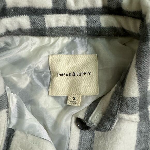Women’s Thread and Supply Plaid Button Up Jacket S - Picture 2 of 5